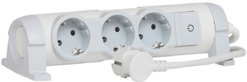 Удлинитель с заземлением и выключателем Legrand Комфорт 3х1,5м 16А 3500Вт белый фото Удлинитель с заземлением и выключателем Legrand Комфорт 3х1,5м 16А 3500Вт белый картинка